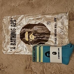 BNWT BAPE APE HEAD LINE SOCKS